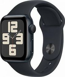 Apple Watch SE 40 mm Tmavo atramentový hliník s tmavo atramentovým športovým remienkom – S/M