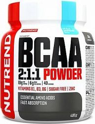 Nutrend BCAA Mega Strong Drink (2:1:1), 400 g, modrá malina