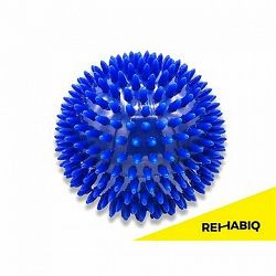Rehabiq Masážna loptička ježko modrý, 10 cm
