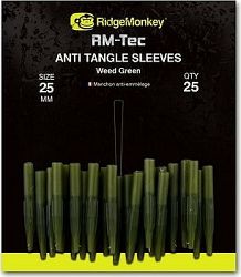 RidgeMonkey RM-Tec Anti Tangle Sleeves 25 mm Zelený 25 ks