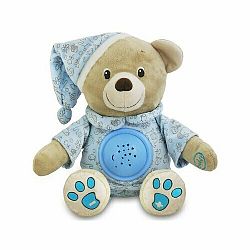 BABY MIX Plyšový Medvedík S Projektorom Modrá  