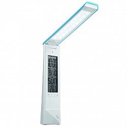 PANLUX DAISY multifunkčný stolná lampička s displejom, bielo / modrá PN15300003 
