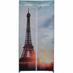 Textilná šatníková skriňa 75 x 160 x 45 cm, Paris